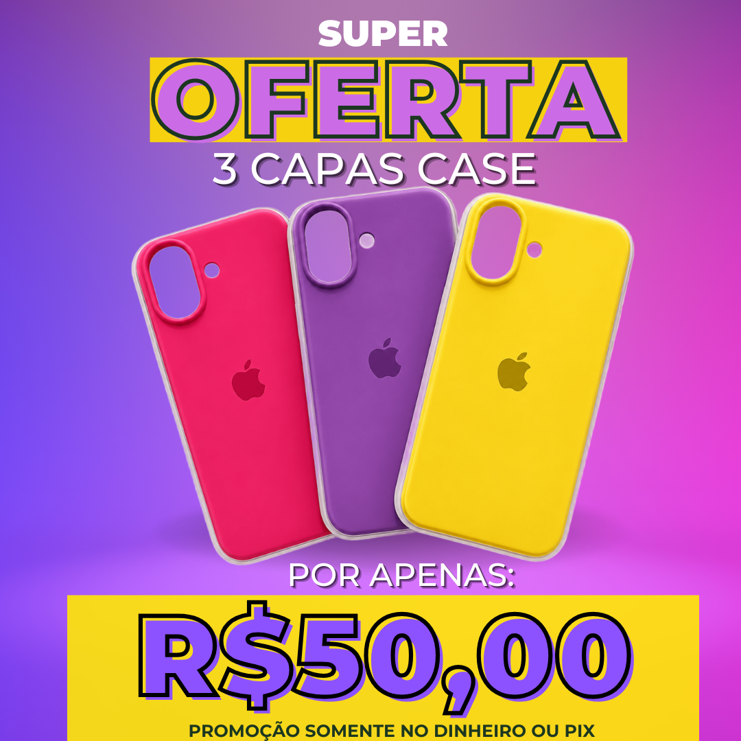 3 Case Iphone por R$50,00